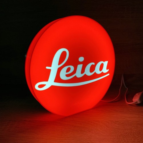 Insegna leica logo stampato - logo,