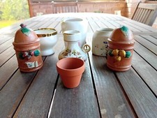 7 oggetti per la casa - Terracotta - Ceramica - Porcellana - Usato.