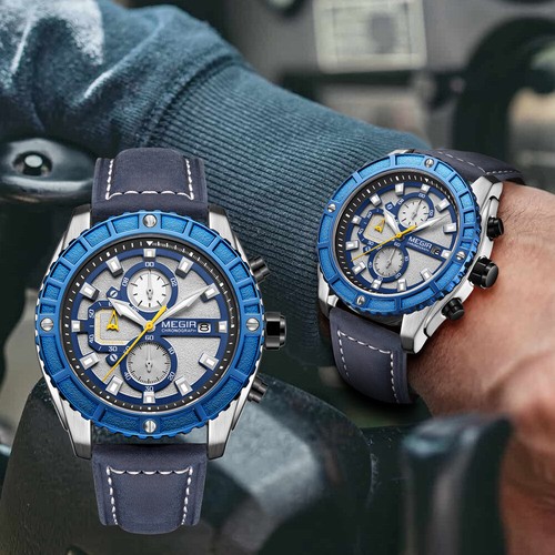 Megir orologi uomo casual - megir,
