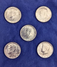 Lotto 5 monete - mezzo dollaro