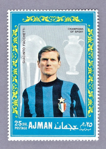 Giacinto facchetti francobollo - facchetti,