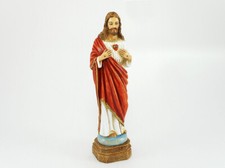Statua del Sacro Cuore di Gesù in marmo resina Made in Italy 18 cm