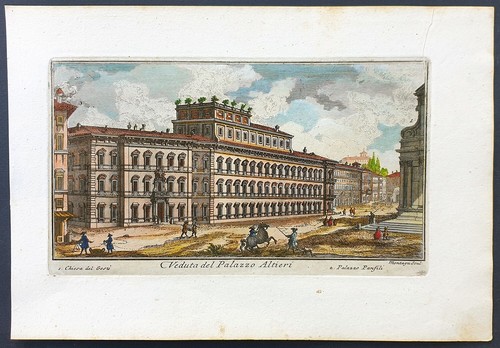 Stampa antica palazzo altieri
