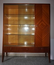 VINTAGE- ARREDAMENTO SALA- VETRINA-CRISTALLERIA-MODERNARIATO ANNI 50