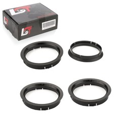 4x Centraggio Nero Cerchi IN Lega Mozzo Ruota Ø 76-66,6 MM per Audi A2 A3 A5 A7