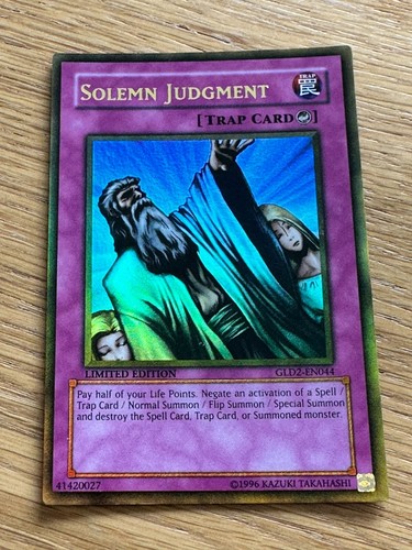 Carte solemn judment - carte, yu-gi-oh,