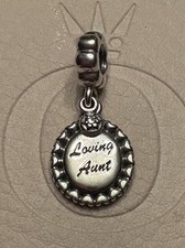 Autentico Ciondolo Pandora 'Zia Amante' Famiglia Amore 791277CZ Ritirato