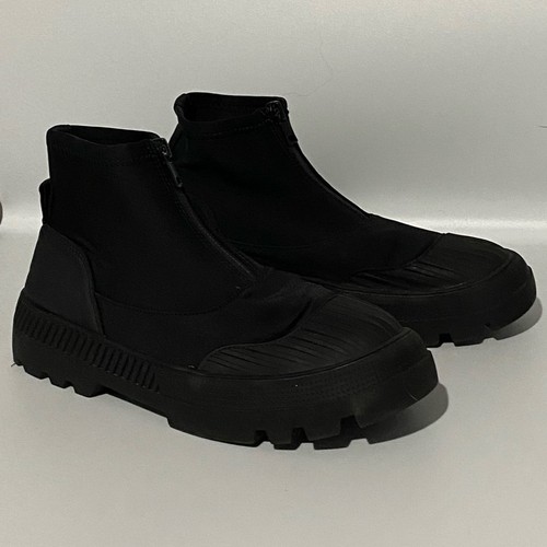 Zara black zippered footwear - zara,
