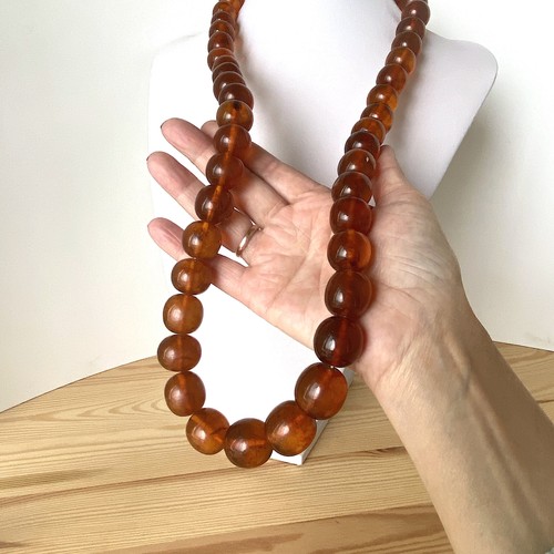 Collana vintage ambra rotonda