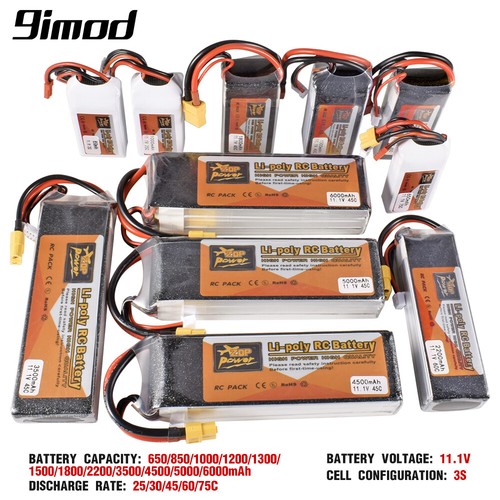 Zop power 650 6000mah - 3s, 11.1v