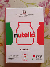 OFFERTONA TRITTICO 5 EURO ITALIA 2021 NUTELLA IN FOLDER UFFICIALE 