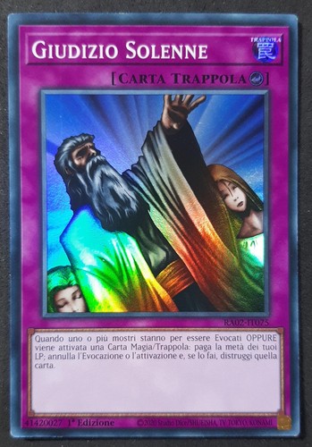 Giudizio solenne super - rara, in