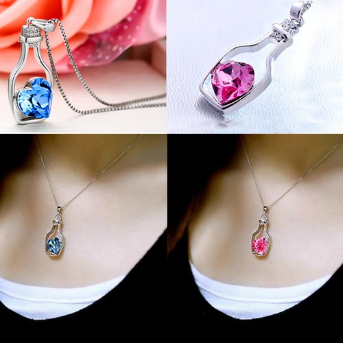 Collana ciondolo brillantini - collana,