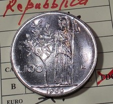 REPUBBLICA 100 LIRE 1966  PERIZIATA FDC