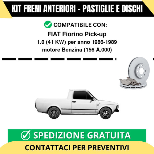 Kit freni anteriori fiat - kit,