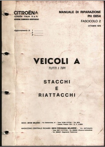 Manuale officina manutenzione