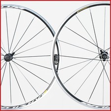 NOS MAVIC AKSYUM ONE SET RUOTE VINTAGE VECCHIE RUOTE COPERTONCINO SHIMANO CORSA SU STRADA