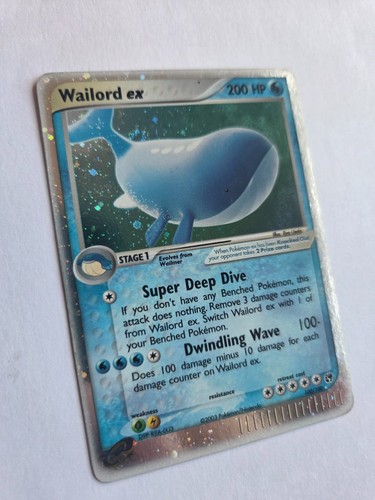 Pokemon card wailord - wailord, ex