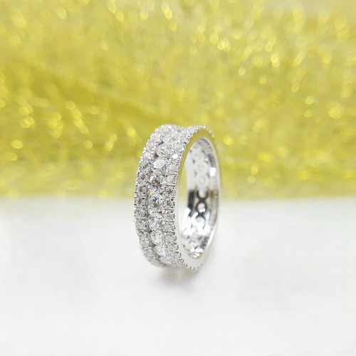 Fede nuziale moissanite - fede, full