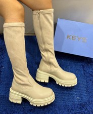 Stivale donna keys beige