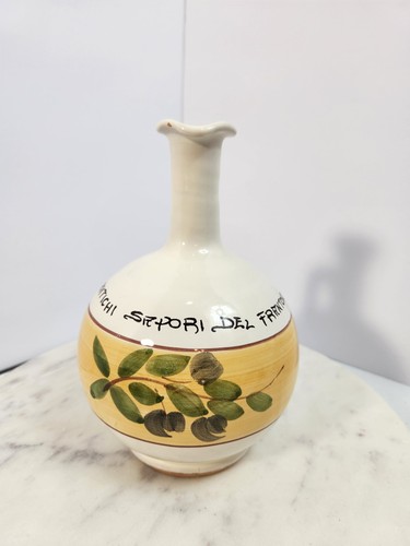 Bottiglia olio ceramica fatta