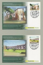 OSPEDALE SAN GIOVANNI BATTISTA - ROMA 2 CARTOLINE FILATELICHE 2015 2 MAXI CARDS 