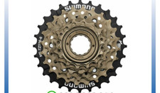 Pignone Ruota libera scatto SHIMANO originale 6 velocità a filetto 14-28 denti