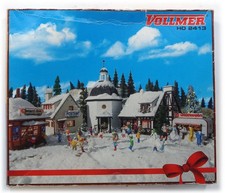 NUOVO 2413 HO H0 1:87 Vollmer " Villaggio di Natale - Village deNoel - Kerstdorp "