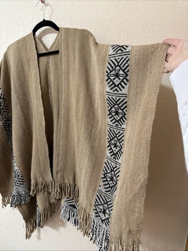 Poncho vintage calendario maya - vintage,