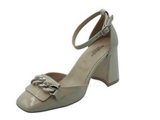 NeroGiardini E512312D Vernice Latte Decoltè elegante per donna con cinturino e t