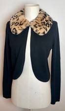 Cardigan bolero nero 100%