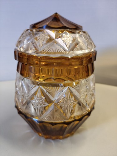 Vaso contenitore vetro boemia - vaso,