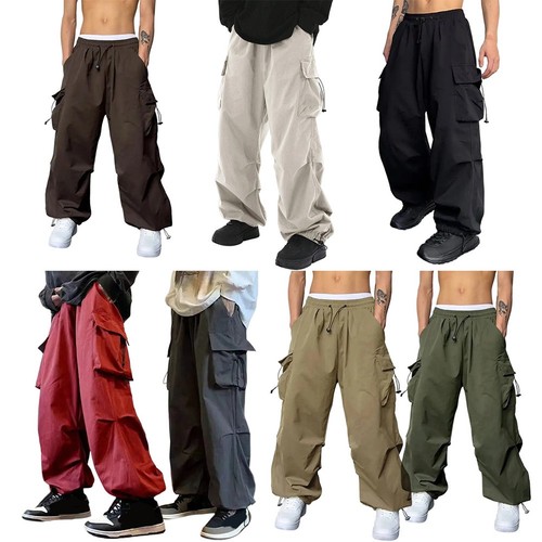 Pantalone cargo uomo coreano