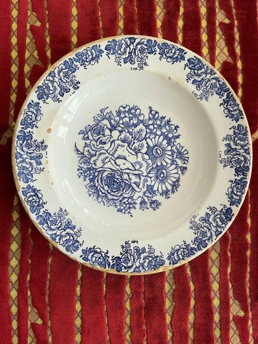 Antico piatto fondo in - antico,