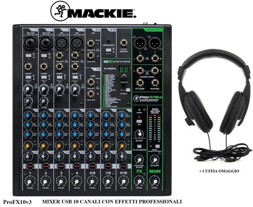 Mackie profx10v3 mixer usb - profx10v3,