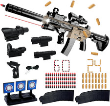 M416 Pistola Giocattolo Bambini, Con 60 Proiettili in Schiuma, 24 Conchiglia Gio