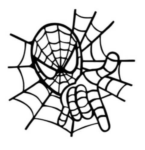 Adesivo auto spiderman - 1x,