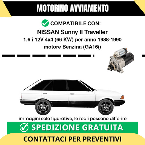 Motorino avviamento nissan - motorino,