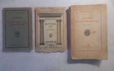 Mini lotto libri antichi: PANE ALTRUI 1927 SATIRE I° 1940 SAGGI LETTERATURA 1934