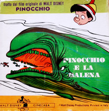 Super 8mm Walt Disney Cinecasa PINOCCHIO E LA BALENA B/N 60 mt. Muto