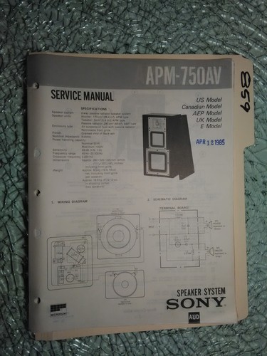 Sony apm 750av - sony, apm-750av