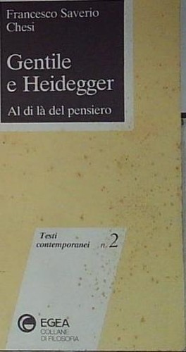 Chesi gentile heidegger al - gentile,