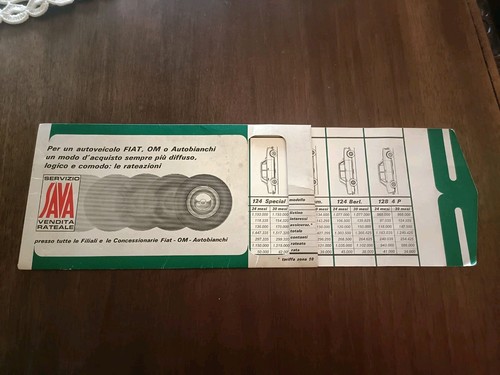Opuscolo epoca fiat sava rate - opuscolo,