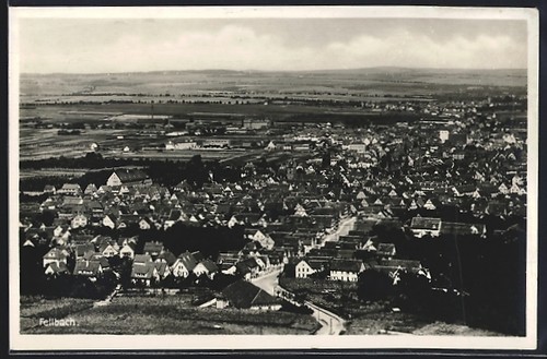 Fellbach vista parziale - fellbach,,