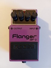 Boss BF-2 MIJ Japan 1984 green label flanger guitar pedal