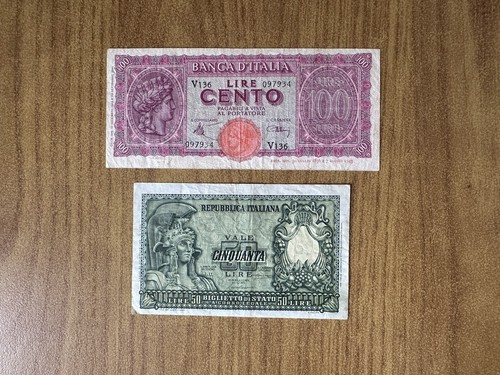 Lotto banconote lire - 2,