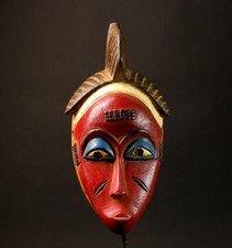 Maschera africana Baule legno