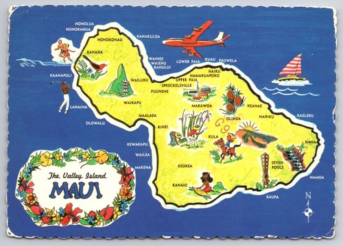 Mappa maui tiki - mappa, art
