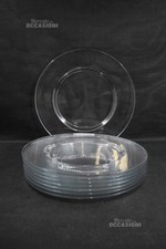 Sottopiatti Vetro Trasparente 8 Pezzi