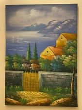 Dipinto Olio su Tela 50X70 cm Quadro firmato